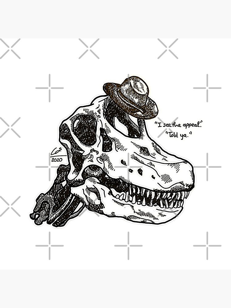 JOEL Jurassic Dinosaur T-Rex Last of Us 2 Ellie Tattoo Inspired Tapestry 2
