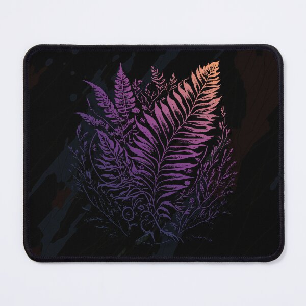 Magic Forest Fern Illustration Mouse Pad 2