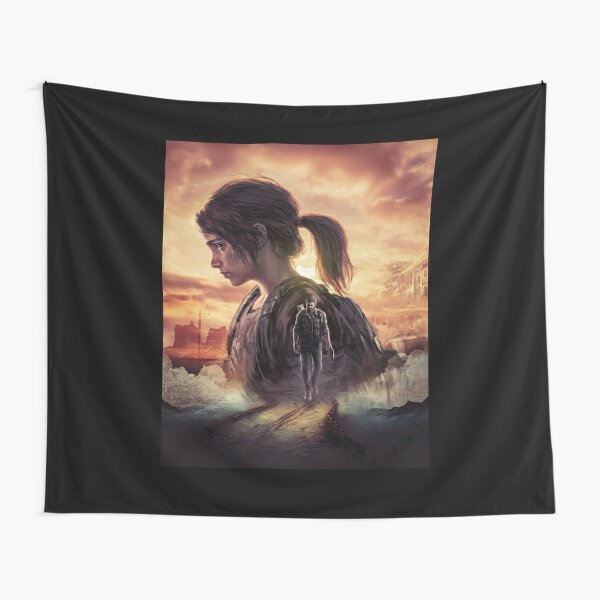 The Last Of Us Ellie and Joel Character Art Tapestry 2