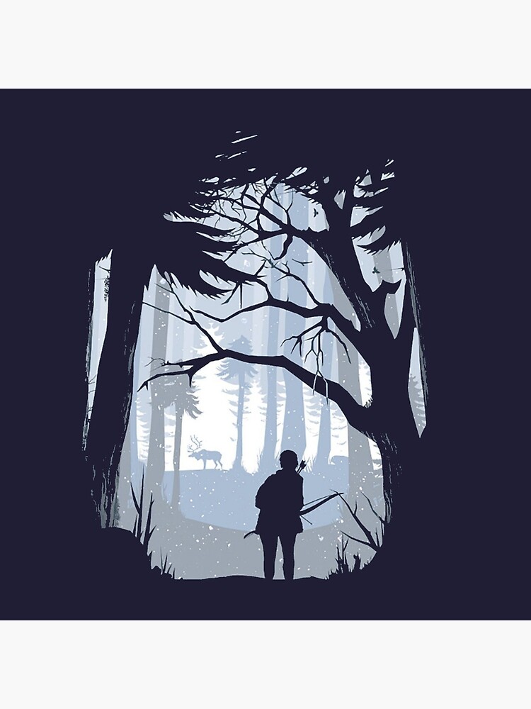 The Last of Us Ellie in the Woods Environment Art Post-Apocalyptic Zombie Game Tapestry 2