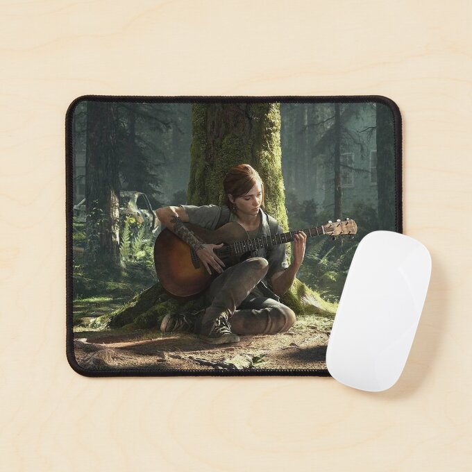 The Last of Us Ellie Playing Guitar Mouse Pad LOU113 1