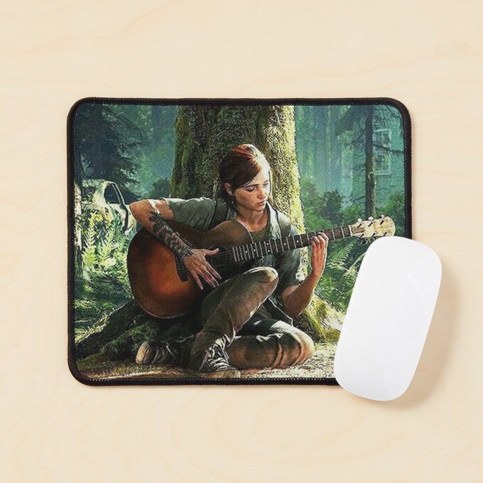 The Last of Us Ellie Playing Guitar Mouse Pad LOU145 1
