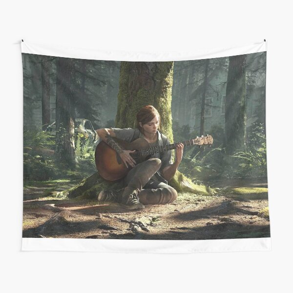The Last of Us Ellie with Guitar Art Tapestry 2