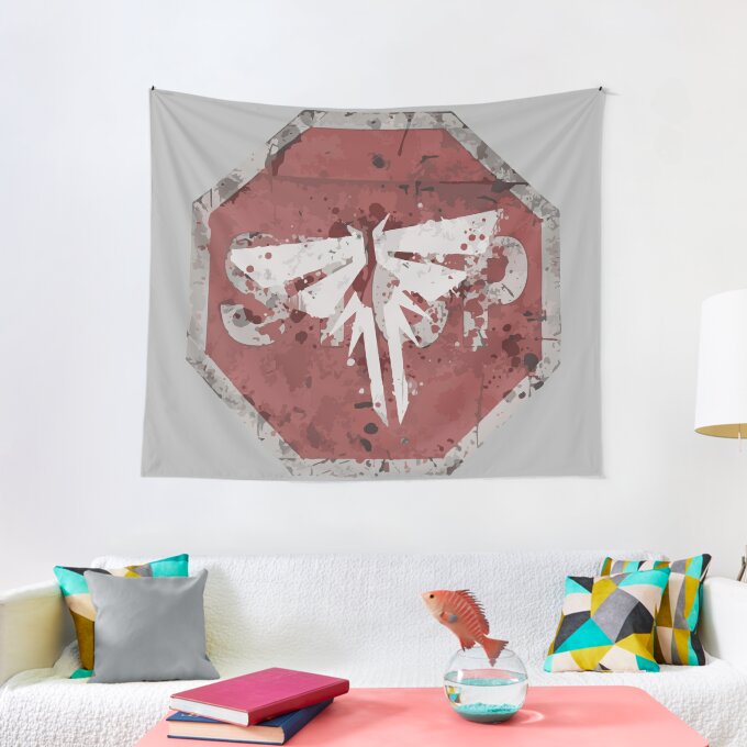 The Last of Us Fireflies Logo Glowing Tapestry 1