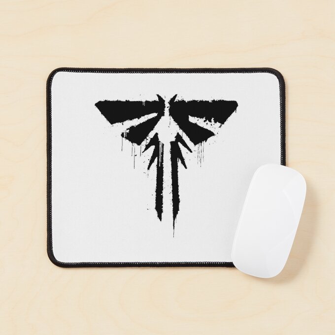 The Last of Us Firefly Logo Black Mouse Pad 1