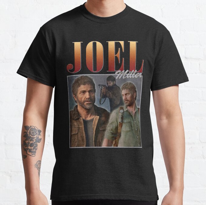 TLOU Joel Miller Retro T-Shirt 2